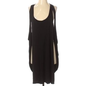 XS Mara Hoffman designer 100% silk casual black dress